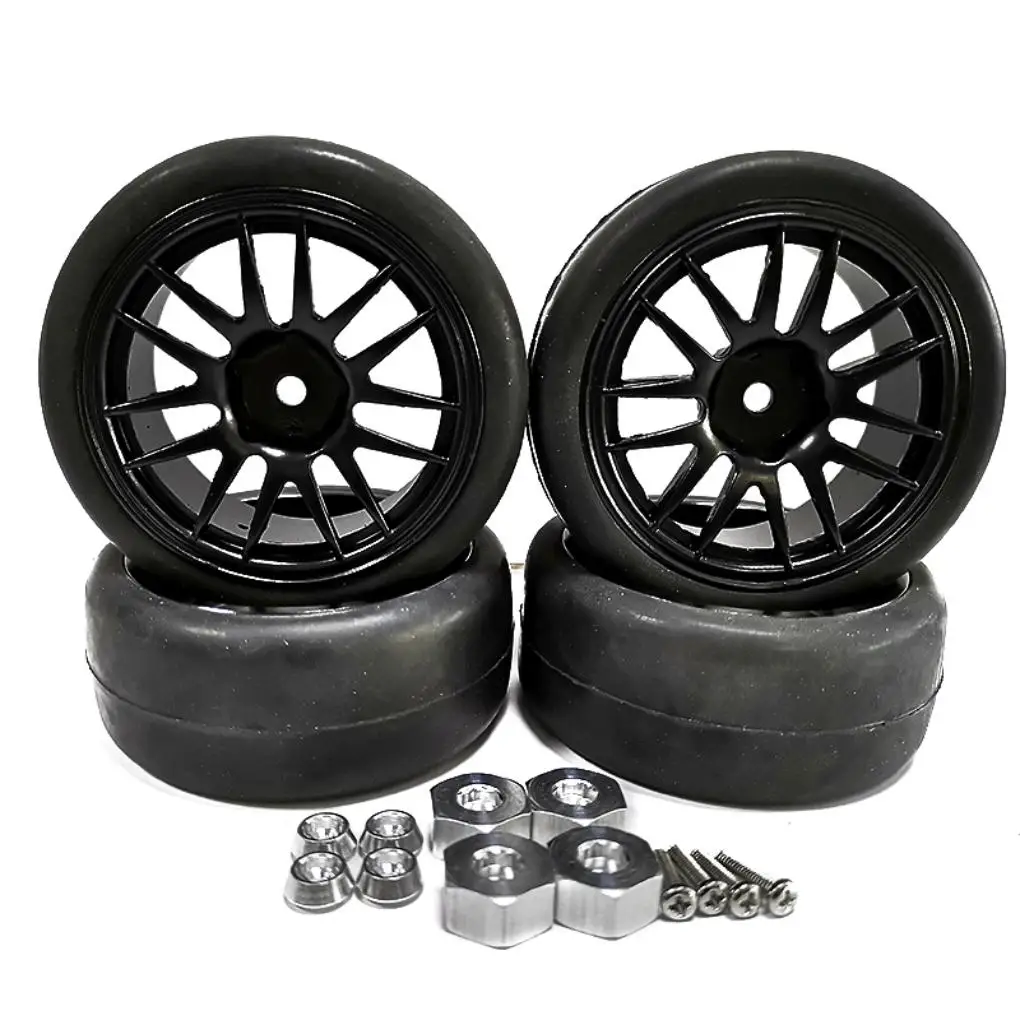 

Пластиковые износостойкие колесные диски, шины для 1/10 WPL D12 RC Car Part, аксессуары для радиоуправляемых автомобилей, запасные части, обновленные детали для радиоуправляемых моделей, черные