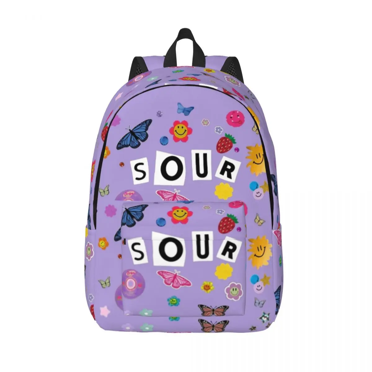 

Olivia Rodrigo Sour All Stickers Casual Backpack Lightweight High School Work Daypack for Men Women College Canvas Bags