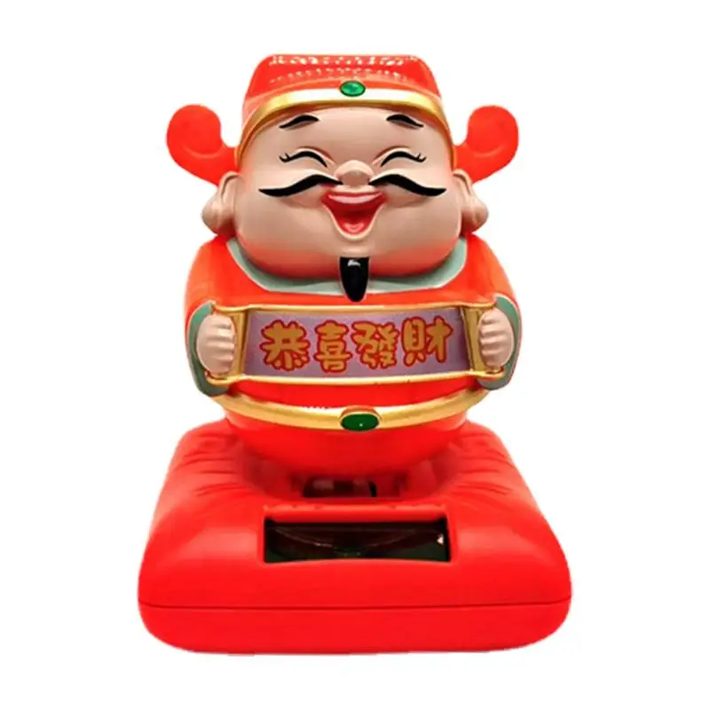 

God Of Wealth Statue Solar Dancing God Of Wealth Toys Desktop Swing Statues Car Interior Decorations Funny Solar Dancing