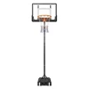 Basketball Hoop, 5-7 ft Adjustable Height Portable Backboard System, 32 inch Basketball Hoop & Goal, Kids & Adults Basketball Set with Wheels, Stand, and Fillable Base, for Outdoor/Indoor