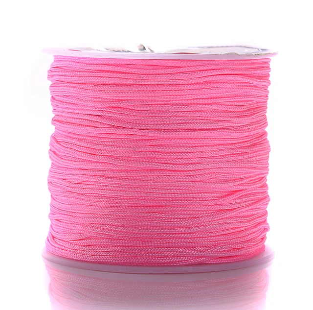 0.4 0.8 mm Nylon Cord Beading Threads Chinese Knot Macrame Cord Rope for  Bracelets DIY Making Jewelry Craft Braided String Rope