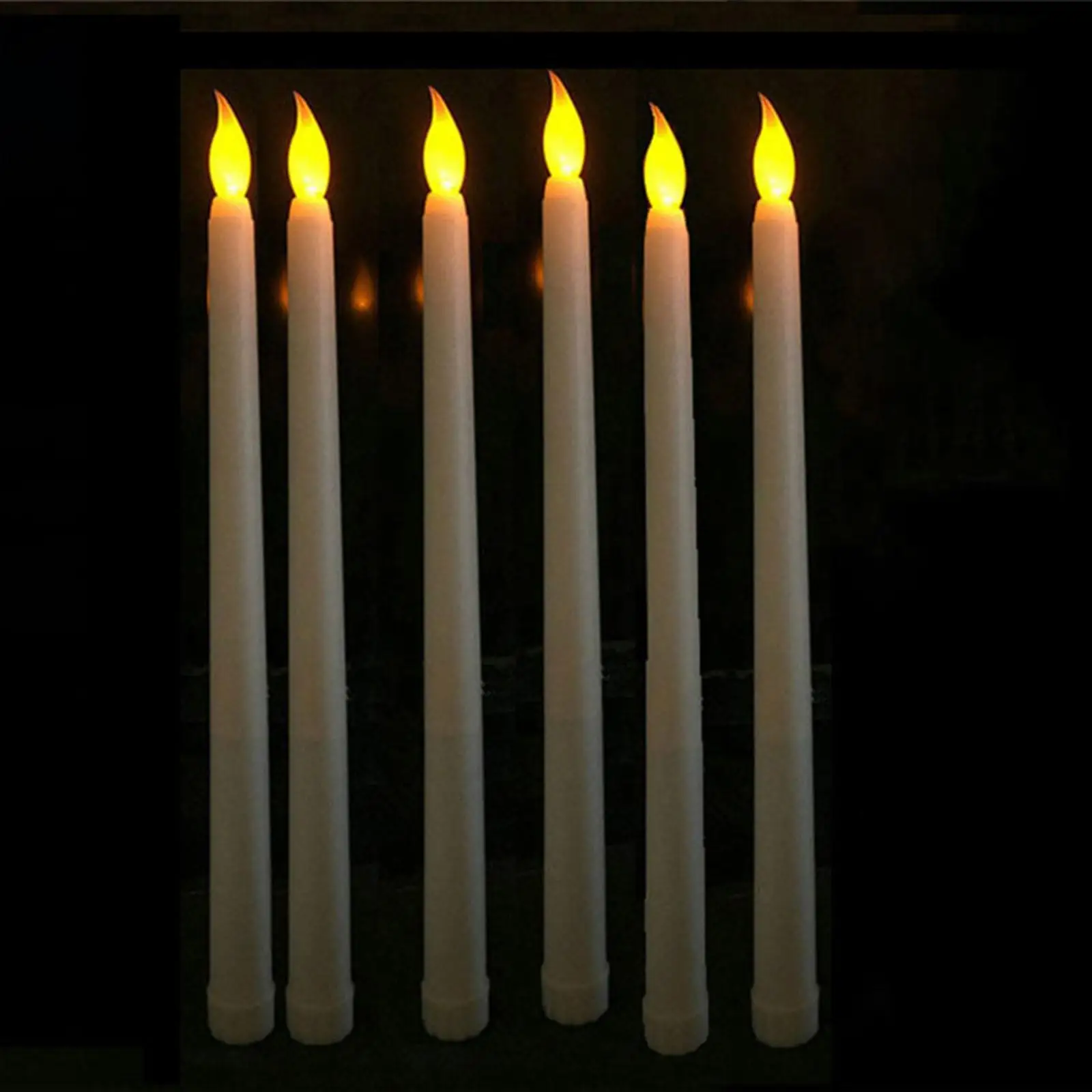 

6Pcs LED Candles Electric Candles for Office Valentine'S Day