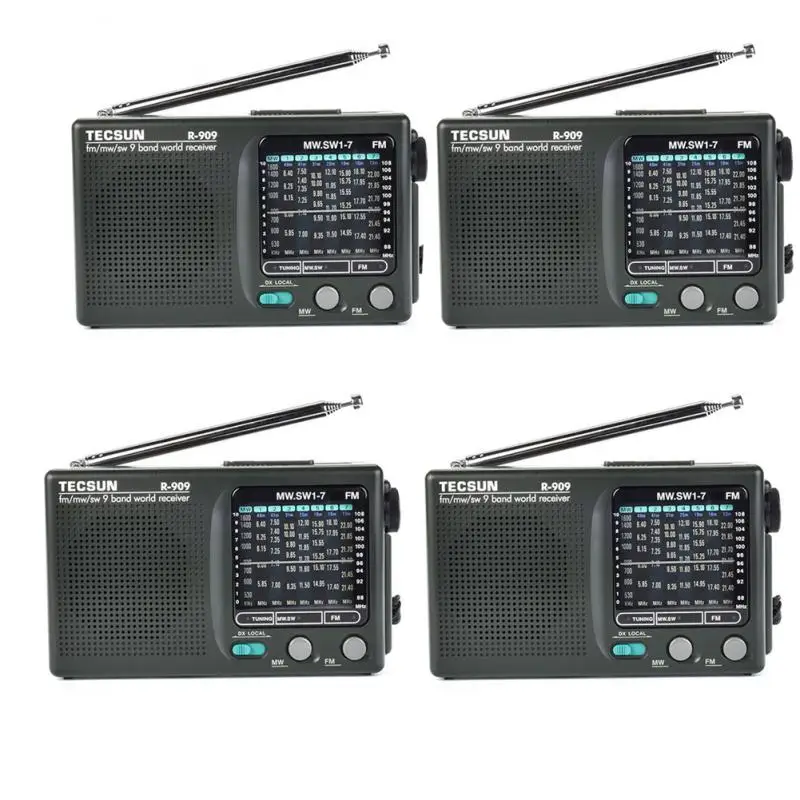 

Портативный цифровой Fm/mw/sw радиоприемник R909 с двойным преобразованием AM/FM/LW/SW и воздушным диапазоном с односторонней антенной приема SSB