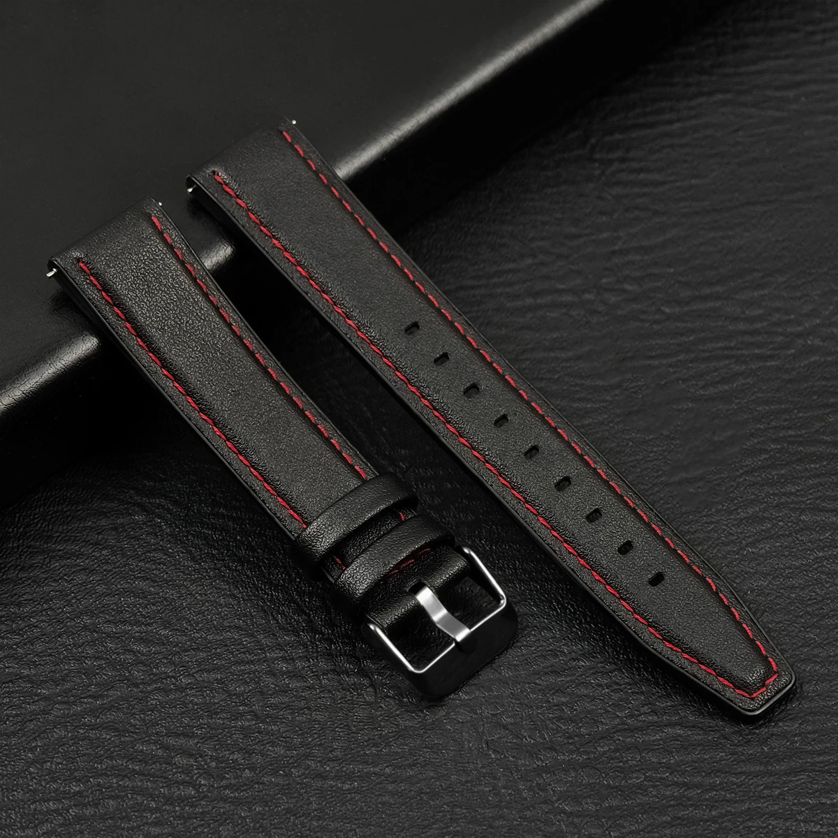 Luxury Leather Watch Strap - Premium Soft Band Replacement, 20mm/22mm