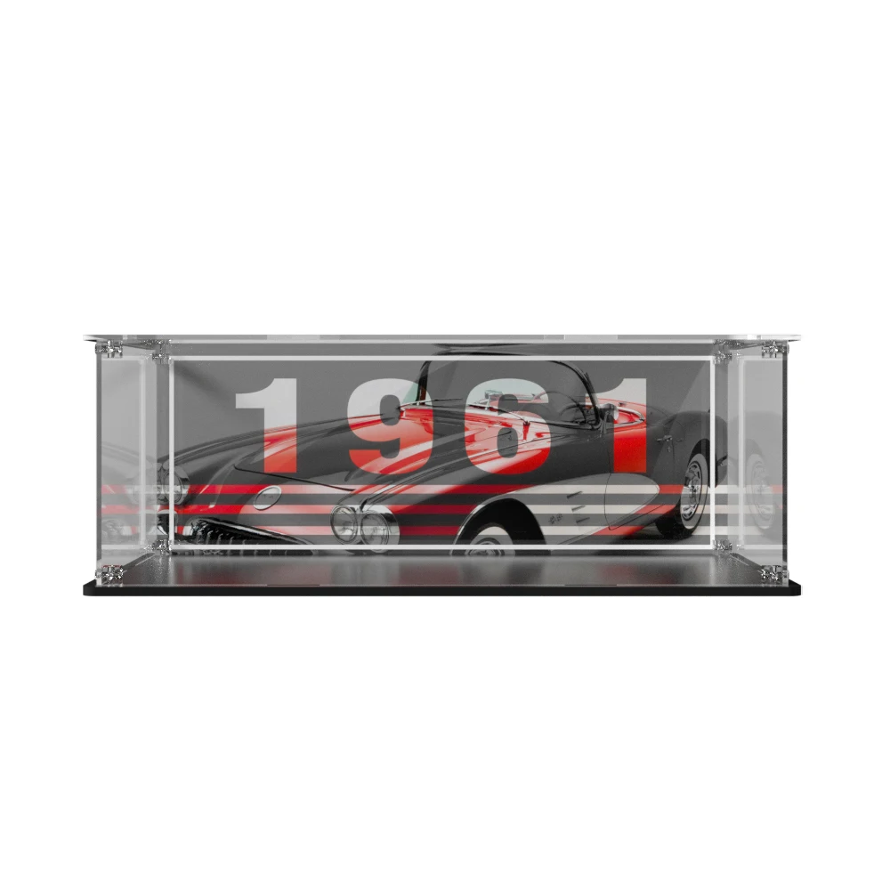 Acrylic display box for lego 10321 display case for Corvette 1961building block dustproof clear model car storage box 39x18x14cm 6