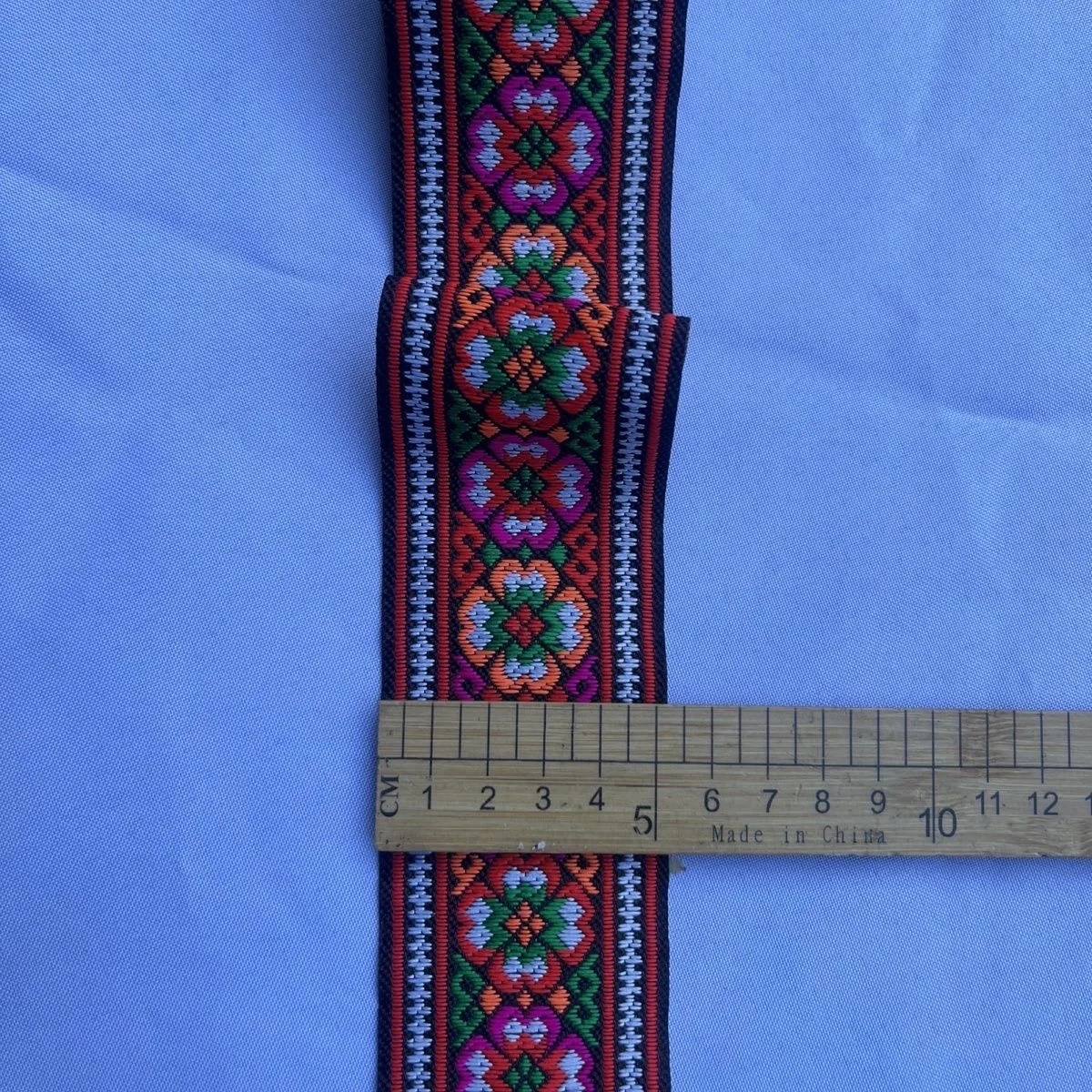 선호하는 절묘한 자수 꽃 짠 자카드 리본 DIY 웨빙 홈 인테리어 핸드 크래프트 봉제 장식 5CM/10CM
