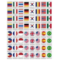 64+1 Seaside escape Mahjong Blocks Tiktok 64 Pcs Mahjong Seaside Escape Tile Game Pattern of Flag Ball Battle Chee Chess Toys 2