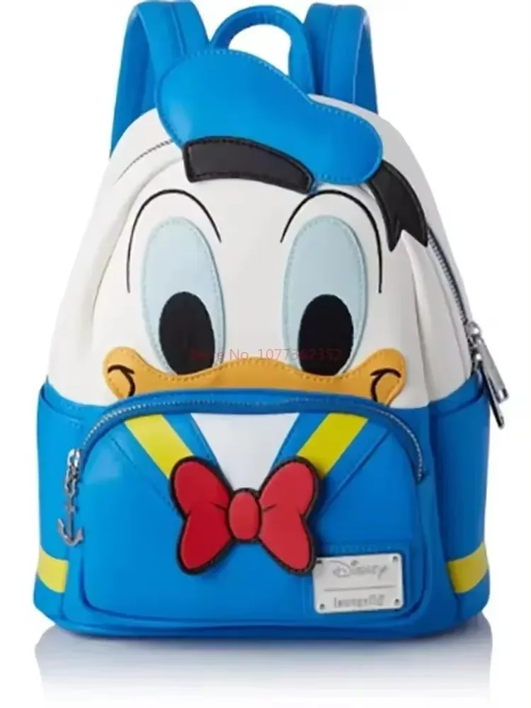 Loungefly Disney Donald Duck Cosplay Mini Backpack Cute Cartoon Backpack Children's Satchel Cartoon Character Kids Gift