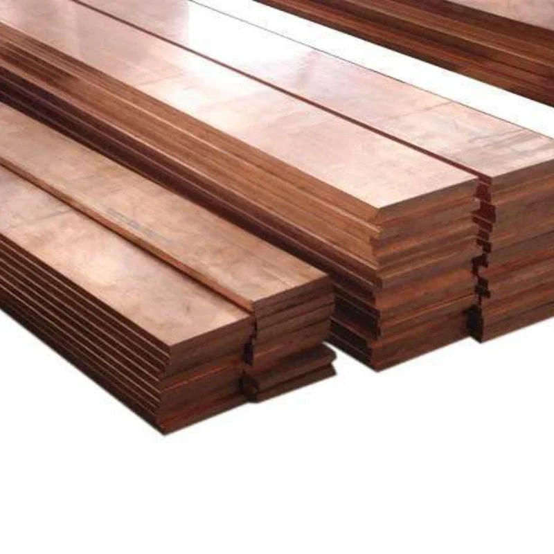 T2 Red Copper Shaft Square Flat Bar Model Maker 99.95% Pure Copper Plate DIY material Thickness 5/6/8/10/12/15/20mm