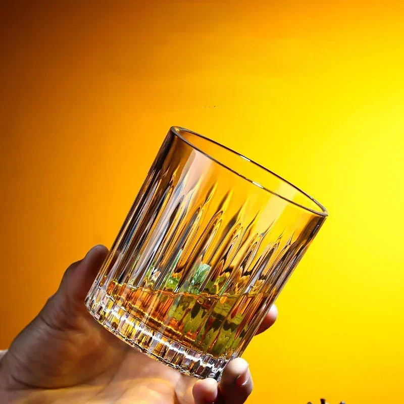 300ml/340ml Whiskey Cup Foreign Wine Glass Crystal Glass Cup for Bar Home Wine Ware Cups European Style Coffee Cups