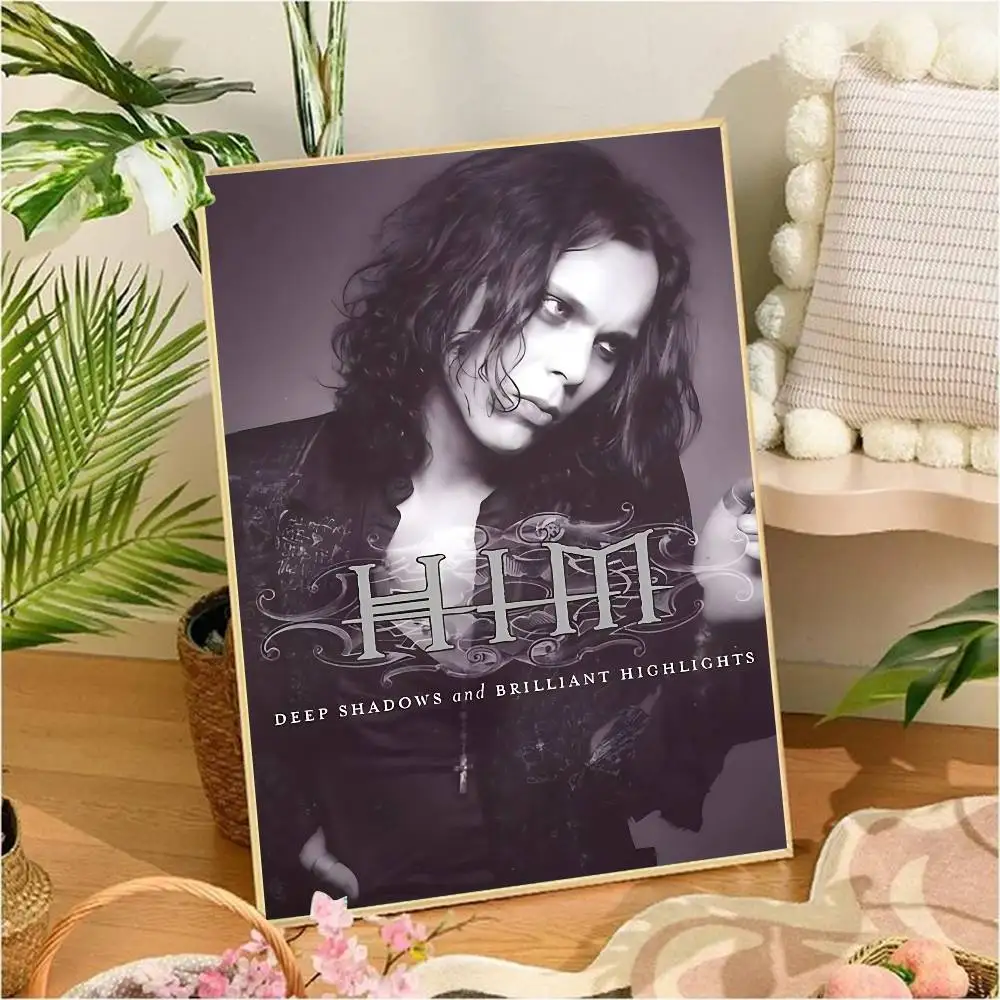 Rock H-HIM Band Whitepaper Poster HD-Qualität Poster Wandkunst Malerei Arbeitszimmer Wanddekoration – Detail 5