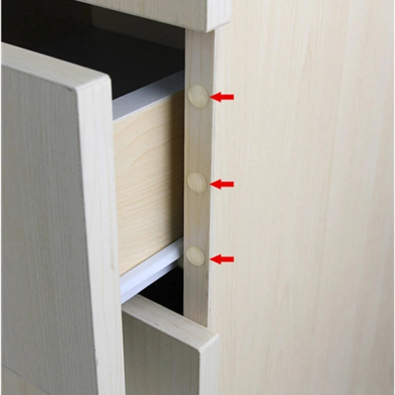 Silicone Furniture Pads Silicone Door Stoppers Silicone Anti Slip Pads 118PC Silicone Adhesive Cushion Door Protector Padding Silencer Stopped Damper Buffer Cabinet Bumpers Stopper for Doors Pads