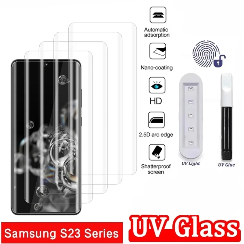 Premium Curved Full Glue UV Tempered Glass Screen Protector