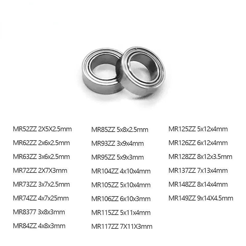 

10 шт./партия, подшипники MR52ZZ MR63ZZ MR85ZZ MR95ZZ MR128ZZ MR137ZZ