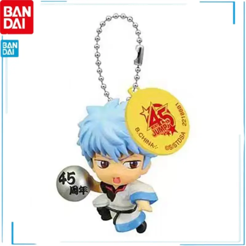 

Bandai Genuine Anime Area Japan[jump 45th Anniversary] GINTAMA Sakata Gintoki Anime Gashapon Pendant Cute Collectible Toys
