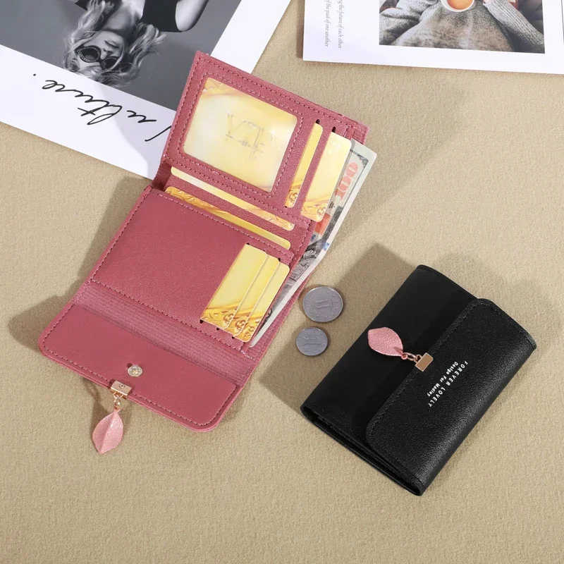 Coin Purse Wallet Trifold Clutch Minimalist Credit Card Holder Women's Casual