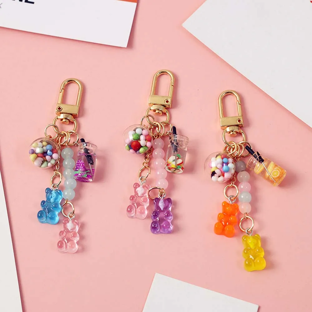 Portachiavi Con Orso Portachiavi Con Orsetto Gommoso In Resina Carino Per Ciondolo Portachiavi Con Gioielli Per Ragazze Con Ciondoli A Forma Di Orso A