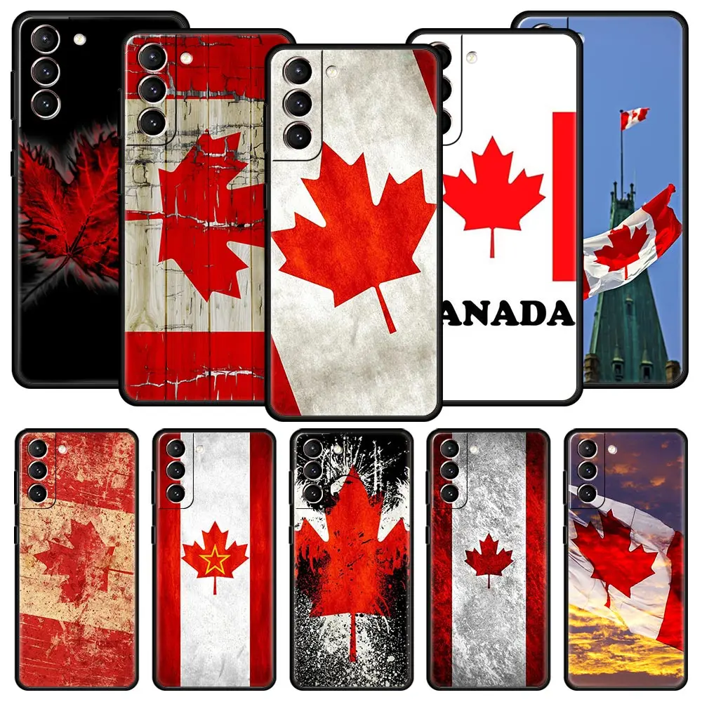 

Canada Canadian Flag CA Leaf Case For Samsung Galaxy S22 S21 S20 Ultra FE 5G S24 S9 S10 Plus S23 S10E Phone Cover