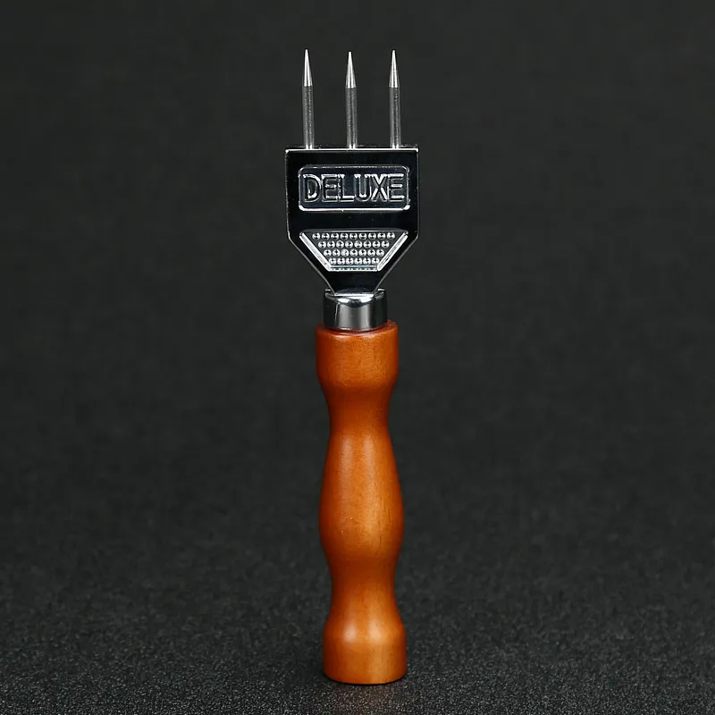 Ice Pick Sturdy Stainless Steel Three Pronged ice Chipper Solid Wood Handle Ice crushers for Cocktail Bartender bar tools ice pick
