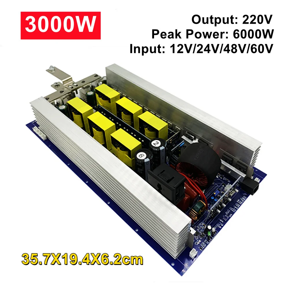순수 사인파 인버터 모듈 12V24V48V에서 220V로 고출력 차량용 카라반 가정..