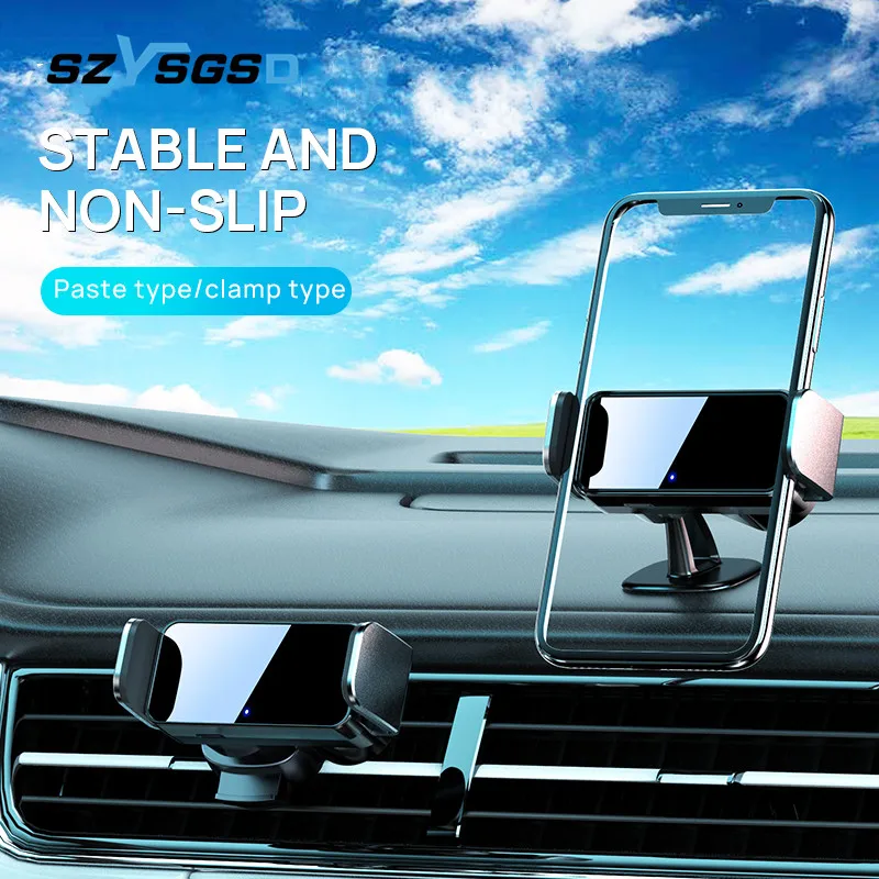 Car Phone Holder For Iphone 13 12 11 Xs Max For Samsung S21 S20 S9 360