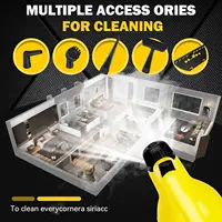 1200W Steam Cleaner High Pressure Temperature Cleaning Home Appliance Air Conditioning Kitchen Hood Car Cleaner With Water Tank 2