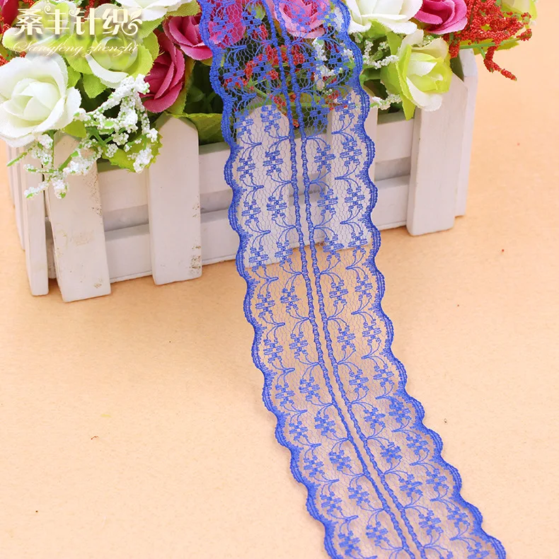 8cm Soft Elastic Spandex Lace Trim Fabric Ribbons Tape DIY