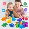 Matching Dinosaur Toy With storage bag Montessori Toys for Kids Counting Learning Toys for Toddlers Children Development Game 6