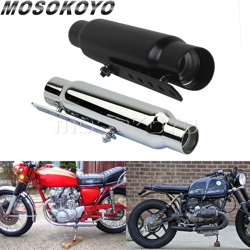 

Motorcycle Mufflers For Kawasaki Honda CL350 CB450 CX500 Yamaha Suzuki Scrambler Cafe Racer 12" Shorty Exhaust Mufflers Silencer