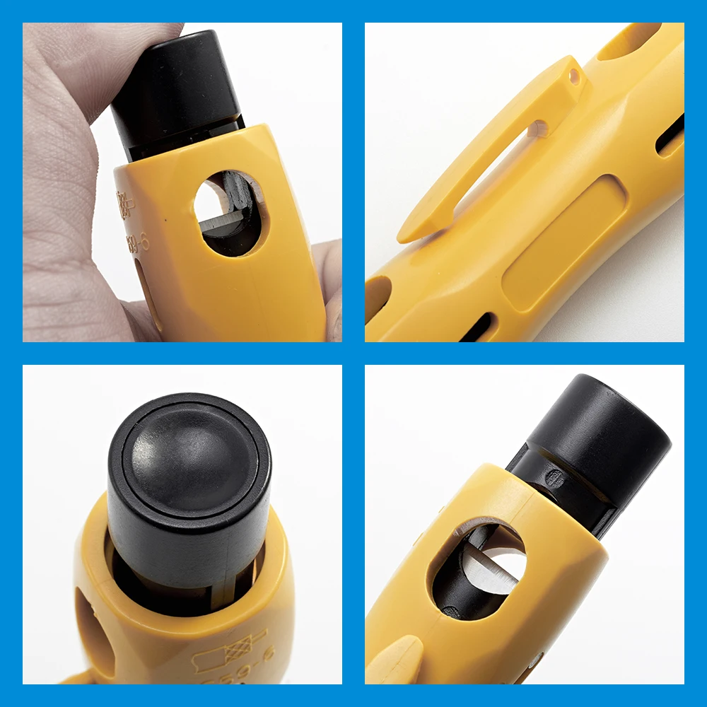 Koaxialkabel Stripper Stift Typ Handwerkzeuge Draht Schneiden Abisolieren Zange für RG7-11 RG59-6 Elektriker Reparatur Werkzeug – Detail 3