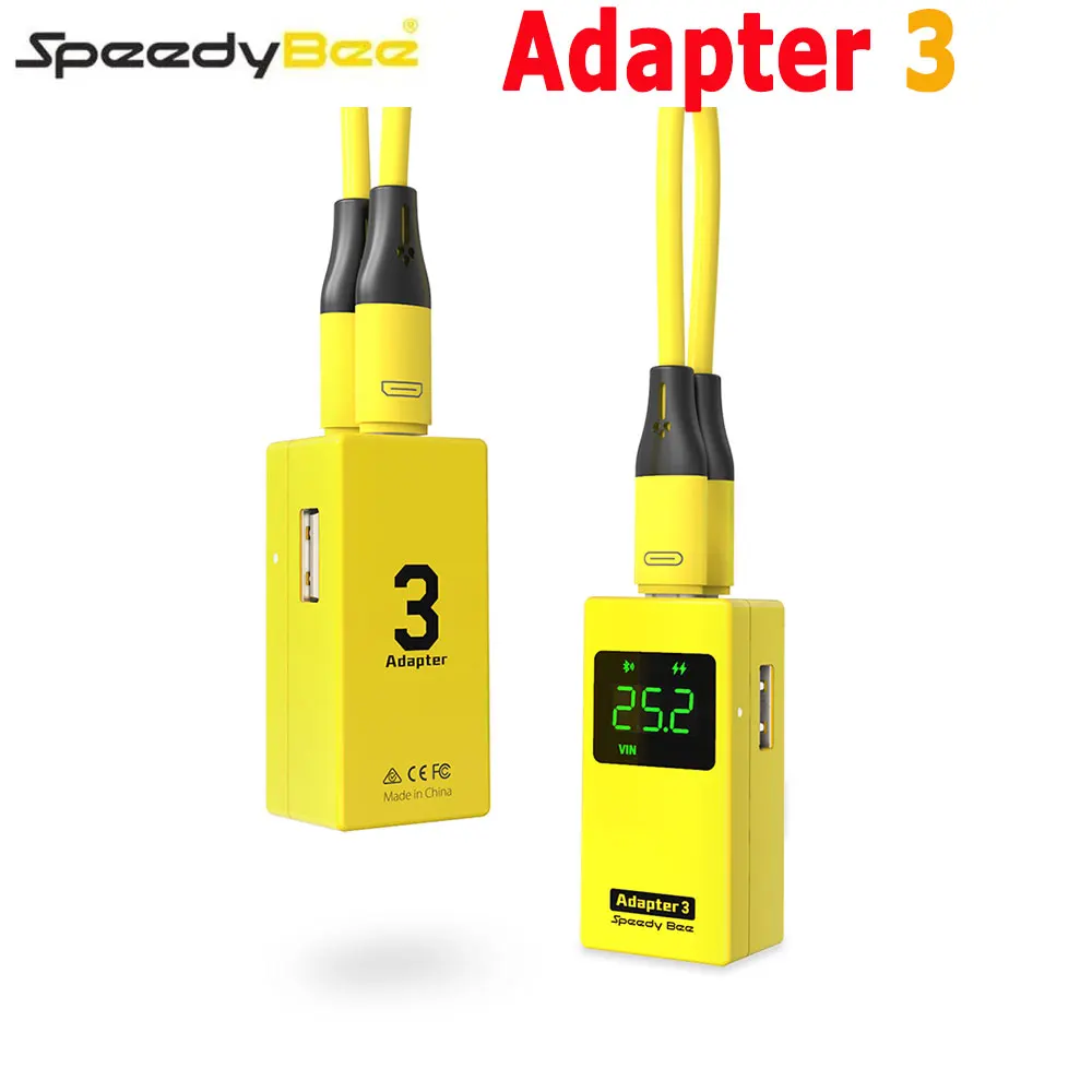 

Speedy Bee Adapter 3 Built-in Bluetooth and Blackbox Downloader with 8-bit BLHeli_S ESC Firmware Updater