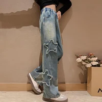High Waist Jeans mit Sternen – Bild 2