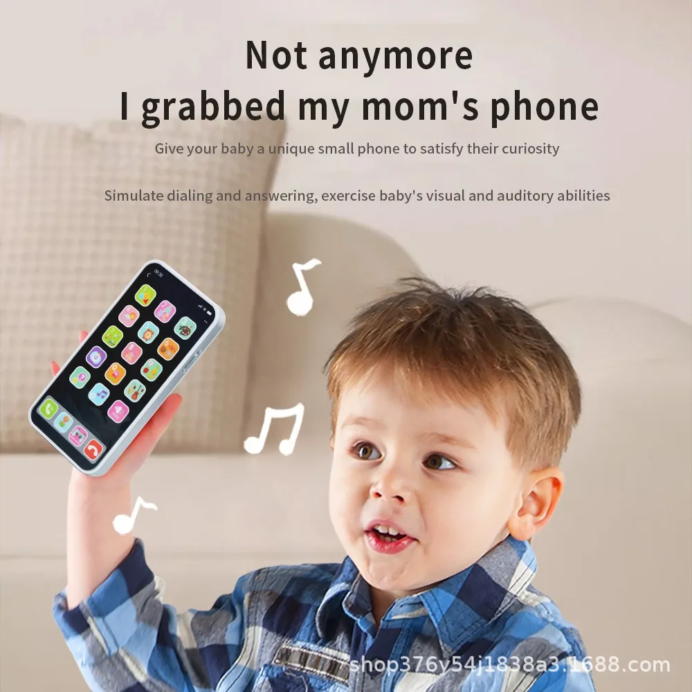 Children Multi-mode Touchscreen Simulation Iphone Model Early Education Toys Mobile Phone Music Phone  Intellectual Development 3