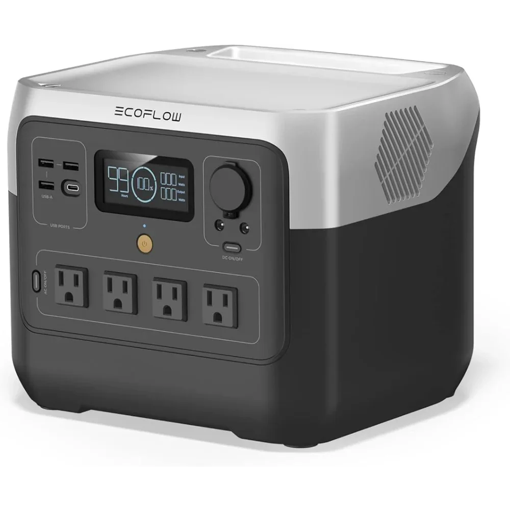 USA Portable Power Station RIVER 2 Pro, 768Wh LiFePO4 Battery, 70 Min Fast Charging, 4X800W (X-Boost 1600W) AC Outlets
