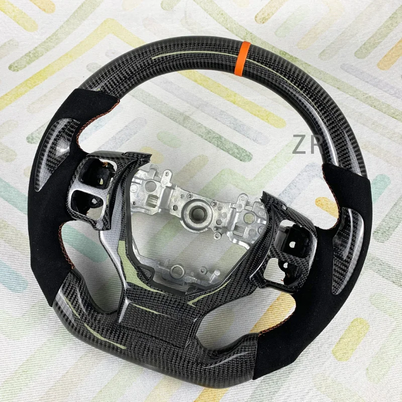 CarinterioraccessoriescarbonfibersteeringwheelAlcantaracoveringsuitableforLexusIS200