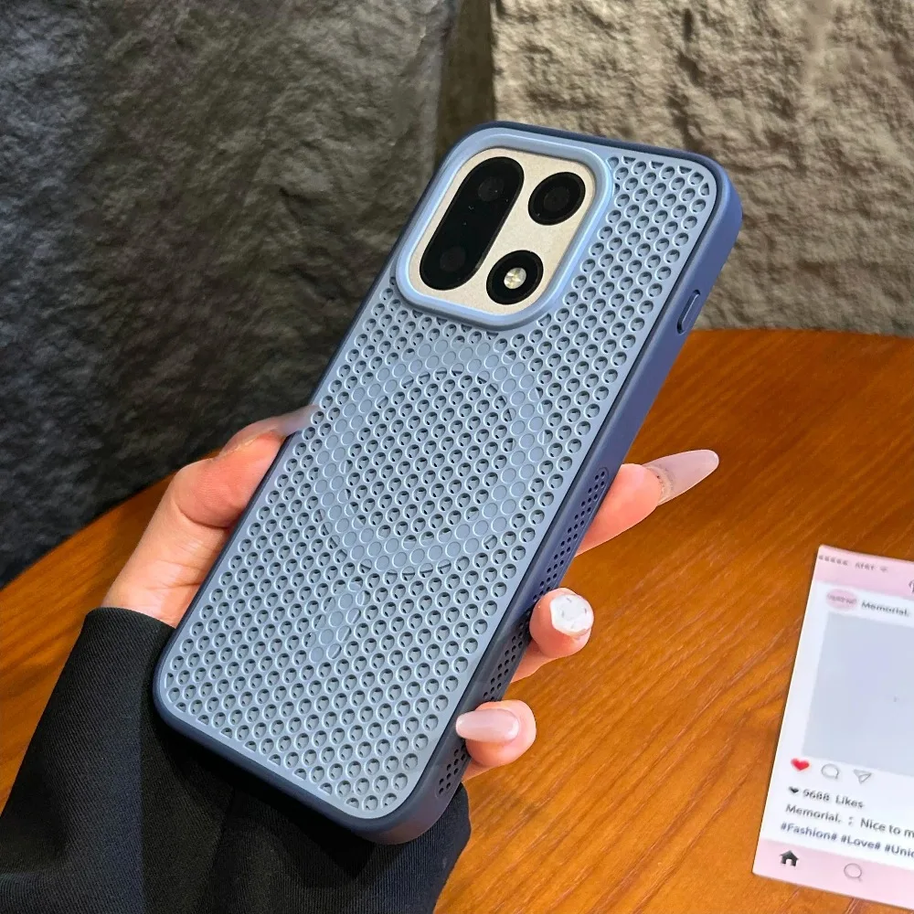 Fashion Cooling Magnetic Phone Case with Heat Dissipation and Drop Protection