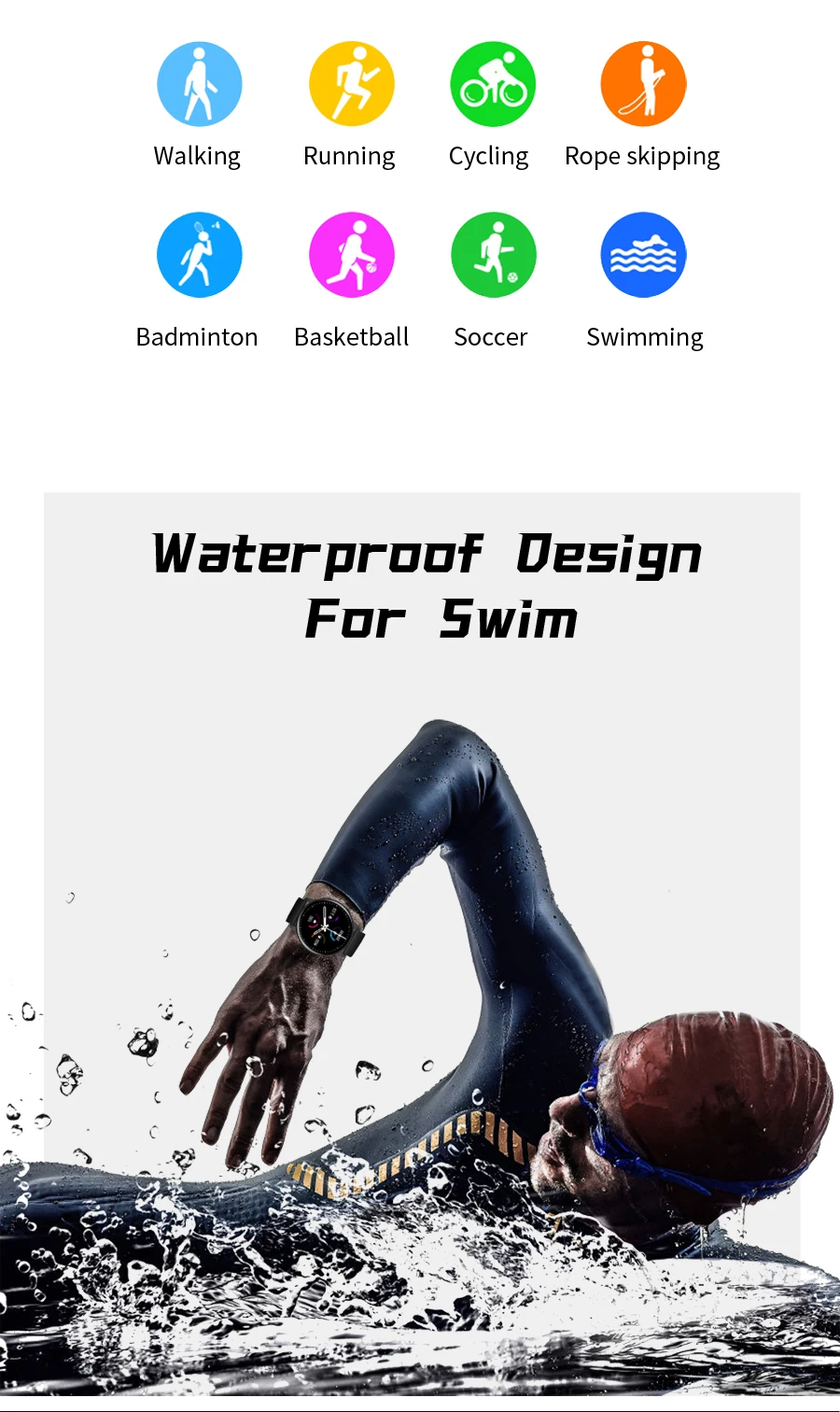 ZOZ 2022 New Smart Watch Men Full Touch Screen Sport Fitness Watch IP67 Waterproof Bluetooth For Android ios smartwatch Men+box