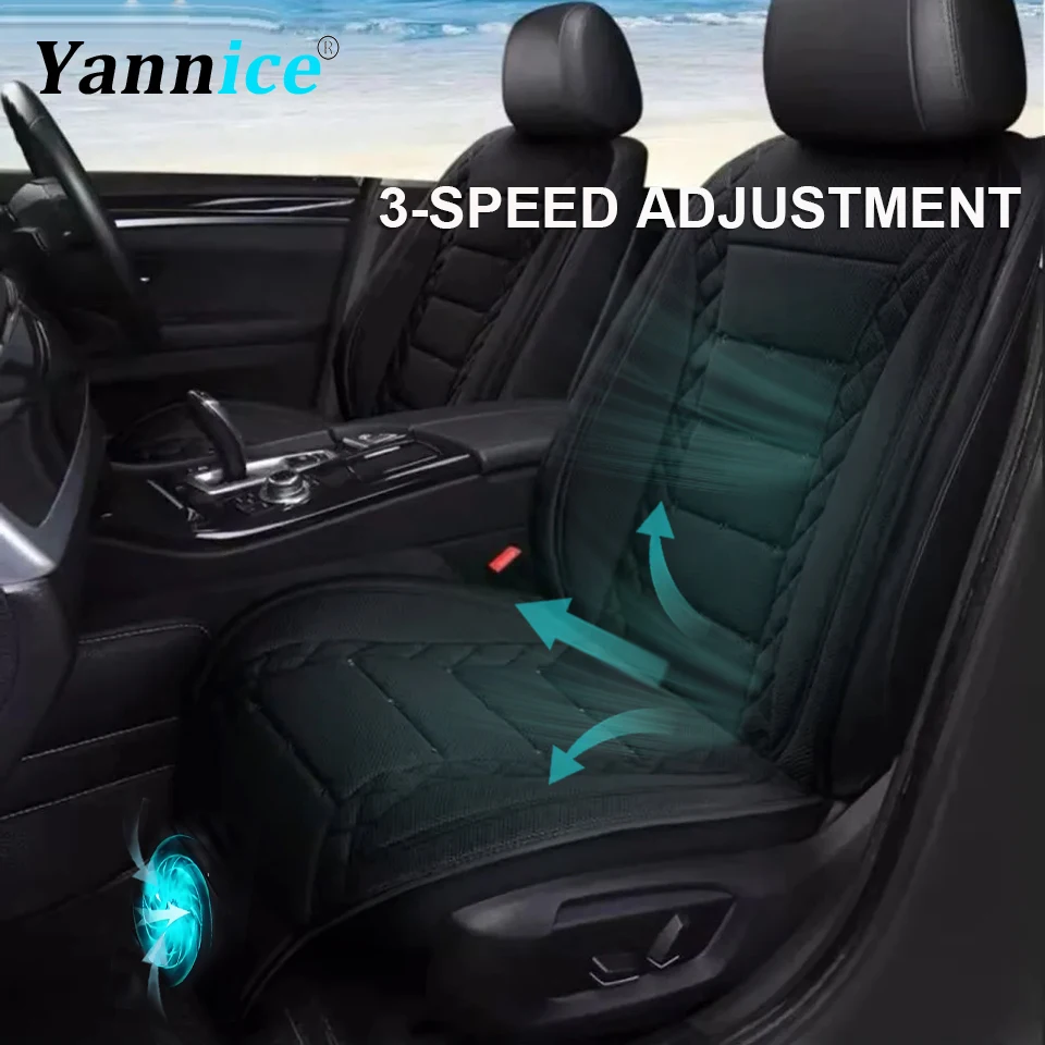범용 자동차 여름 쿨 에어 시트 쿠션 12V/24V USB 충전 통기성 자동차 시트 커버 팬 멀티 컬러 3-SpeedAdjustment