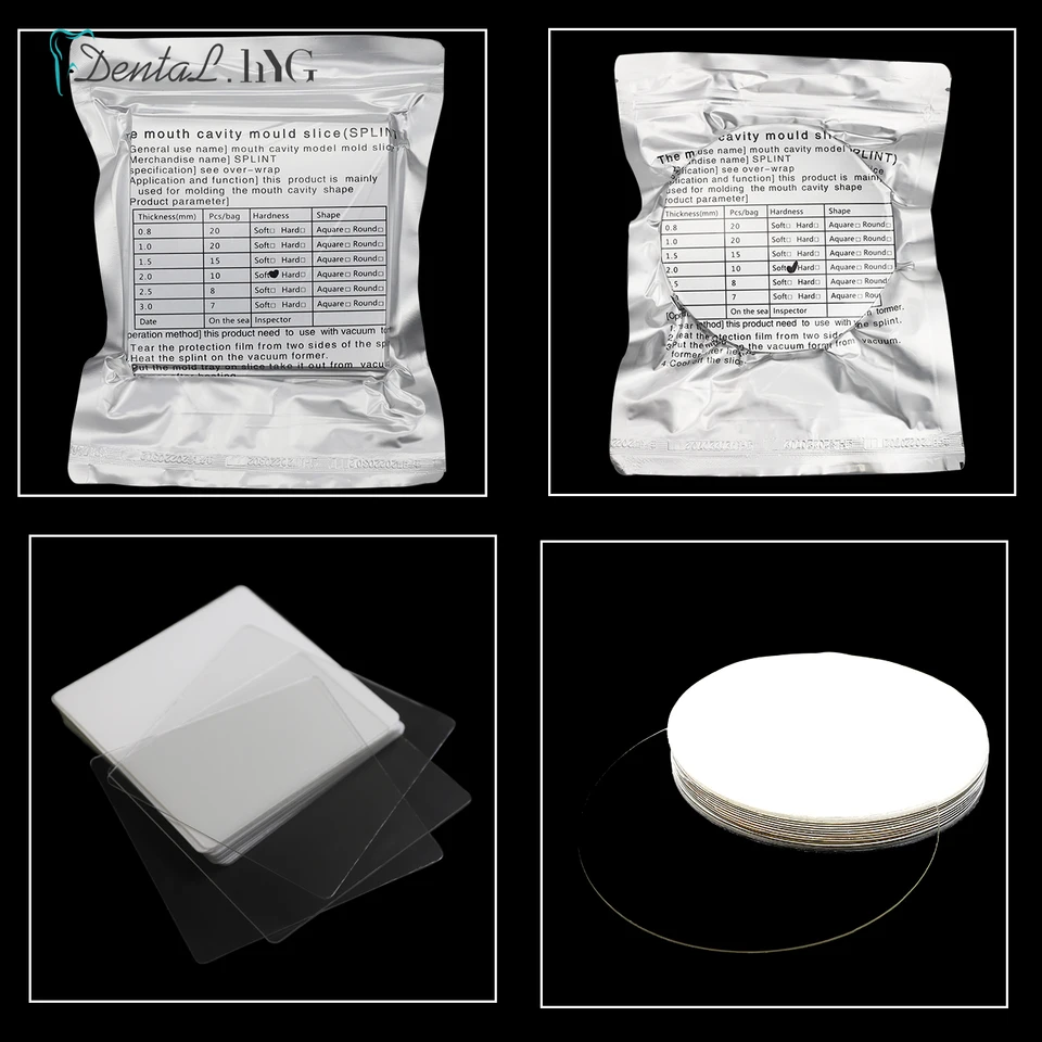 Feuilles Thermoformage Dentaire – Attelle Laboratoire 0,6 à 3mm