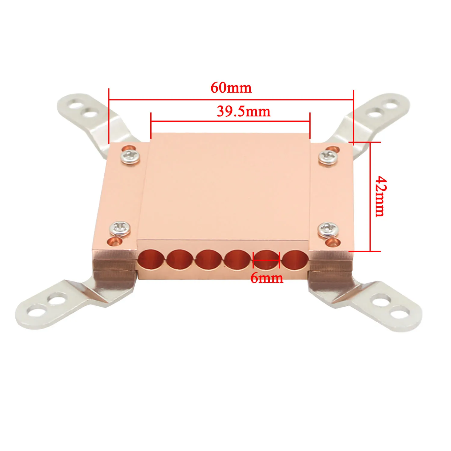 pipe buckle for computer CPU heat pipe briquetting Cooler Fan Heat Sink  heat pipe buckle splint tube clamp 6mm 1pc