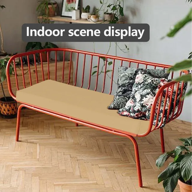 3CM Thickened Bench Cushion Waterproof Indoor Outdoor Sate 2-3 Seater Long Bench cushions Chair Pad Patio Bench Soft Garden seat 3