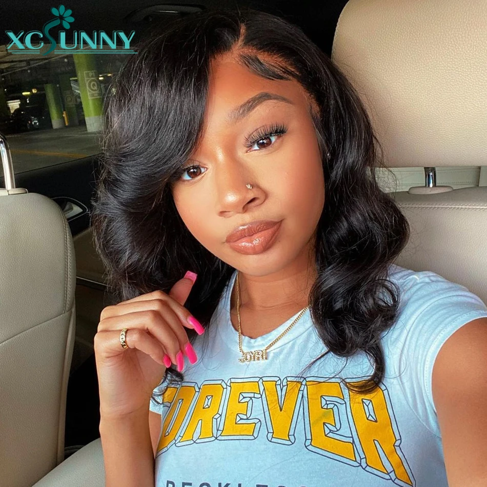 Dark Brown #2 #4 V Part Bob Wig Human Hair No Leave Out Blend With Your Hair Brazilian V Part Wig Body Wave Short V Shape Wig 5