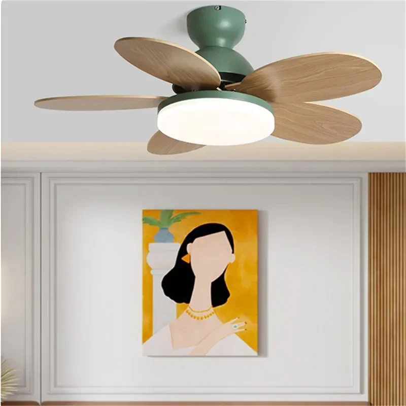 VIOLET Modern Fan Light LED Luxury Living Room Restaurant Bedroom Children's Room Ceiling Fan Light Remote Electric