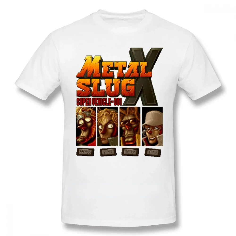 Novità Gioco Metal Slug X T Shirt Retro Play Homme Tee Cotton Camiseta Abbigliamento Uomo Alla Moda Donna