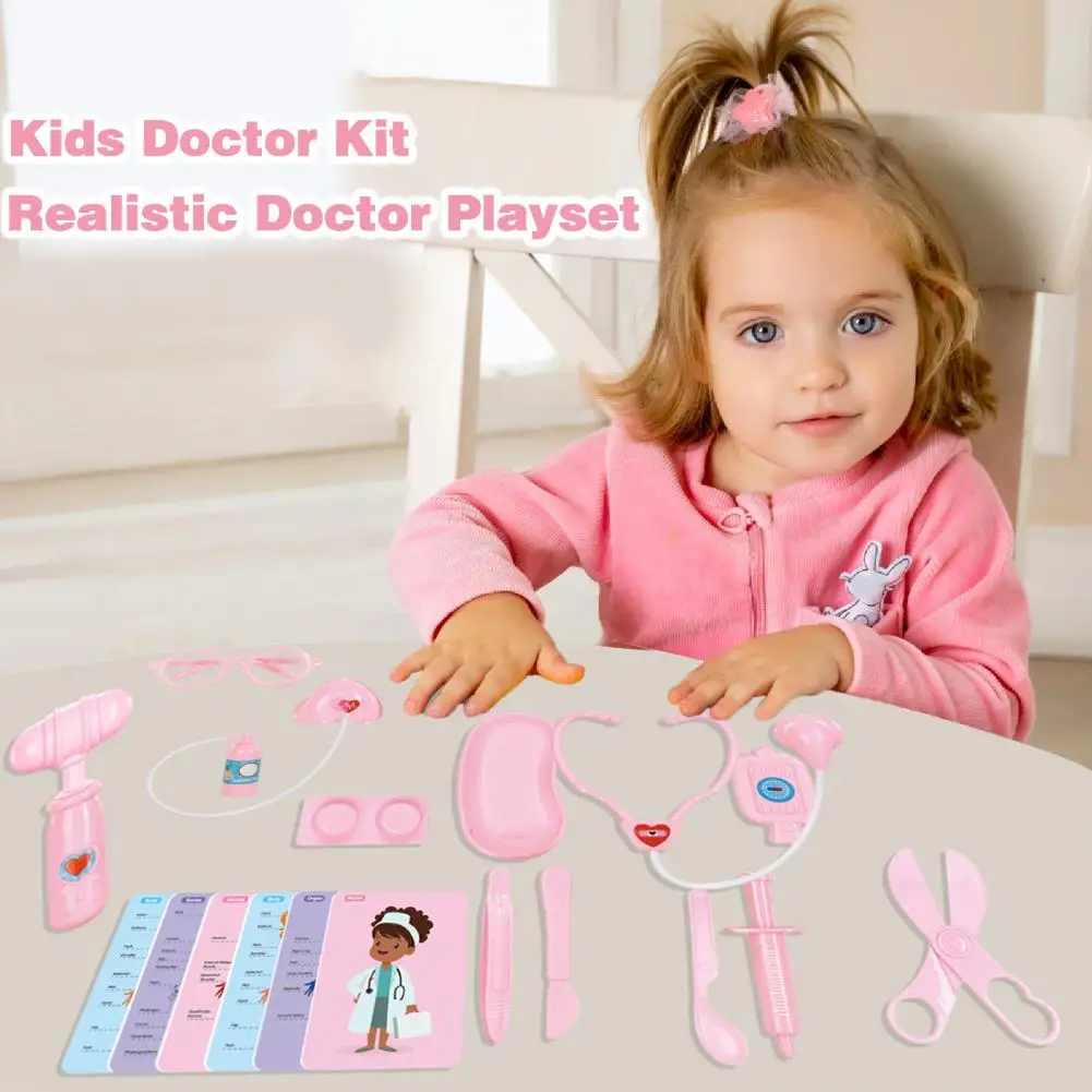 

Doctor Role Play Set Doctor Toy for Kids Safe Fun Doctor Toy Sets for Kids Relieve Fear of Doctors with 18pcs/set Play for Girls