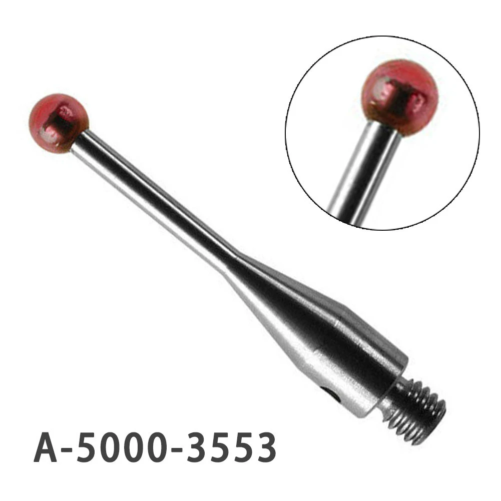 Stylet (Stylus) Pour Sonde De Mesure 3D (CMM) - Bille Rubis 5mm - Filetage M3 - Réf A-5003-0062 - Neuf