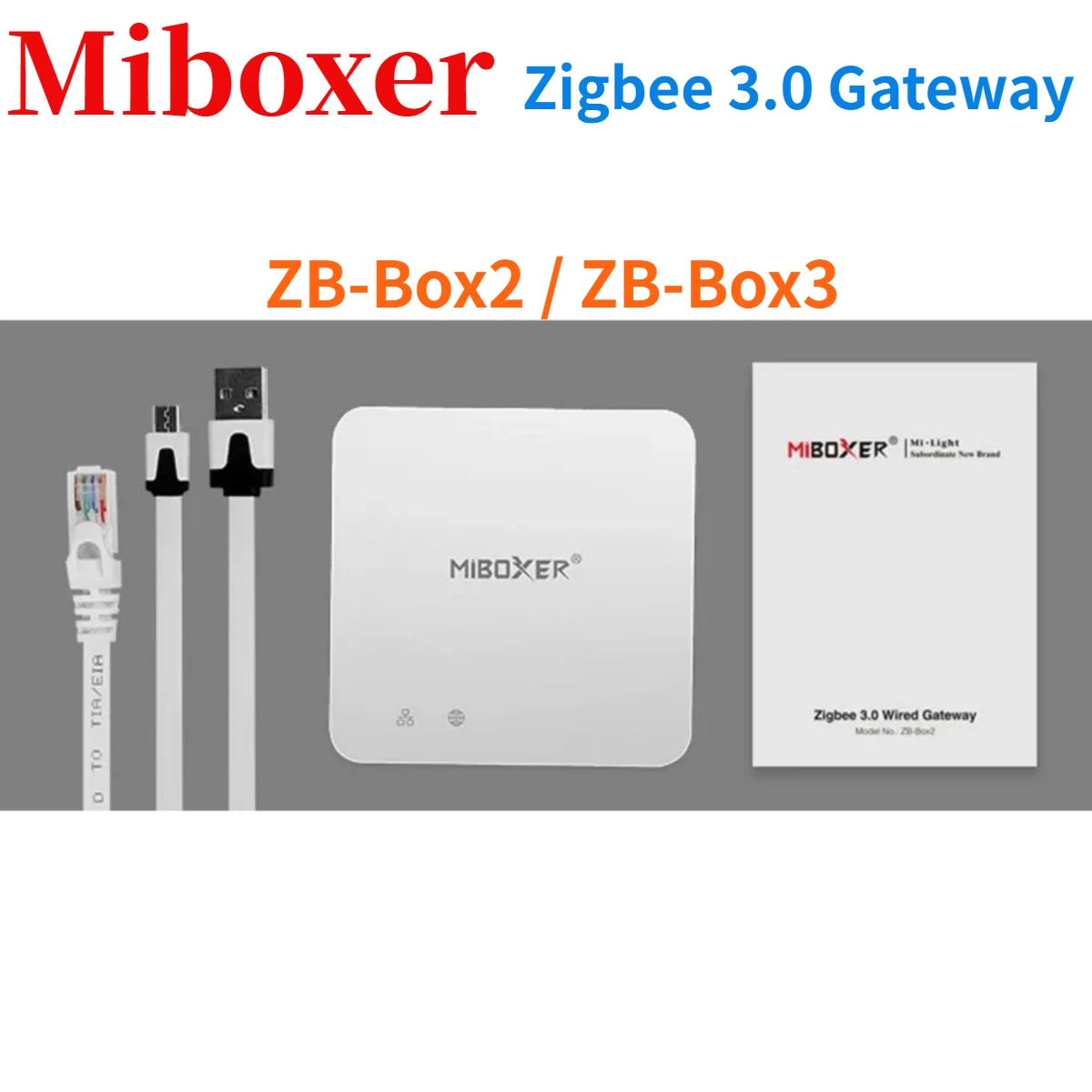 

Miboxer ZB-Box2 / ZB-Box3 WiFi Smart Zigbee 3.0 Gateway Bluetooth-Compatible Mesh Multimode Support App Control Voice Control