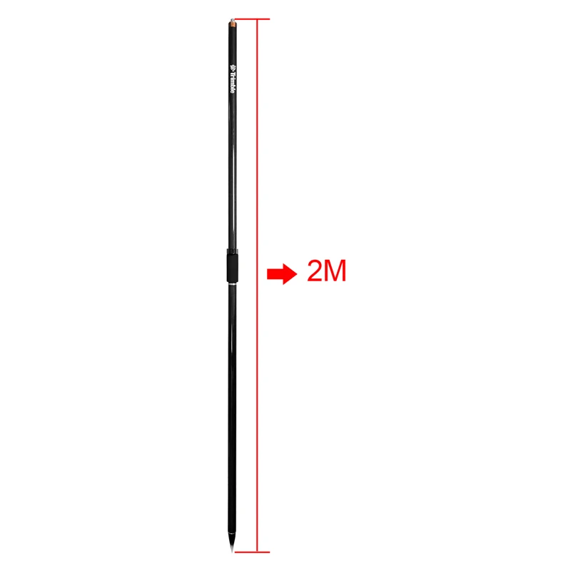 스폰지 GPS RTK 2M 탄소 섬유 측량 폴, GPS 측량, 로고가 있는 2 섹션 범용 프리즘, GPS 폴 센터링 로드
