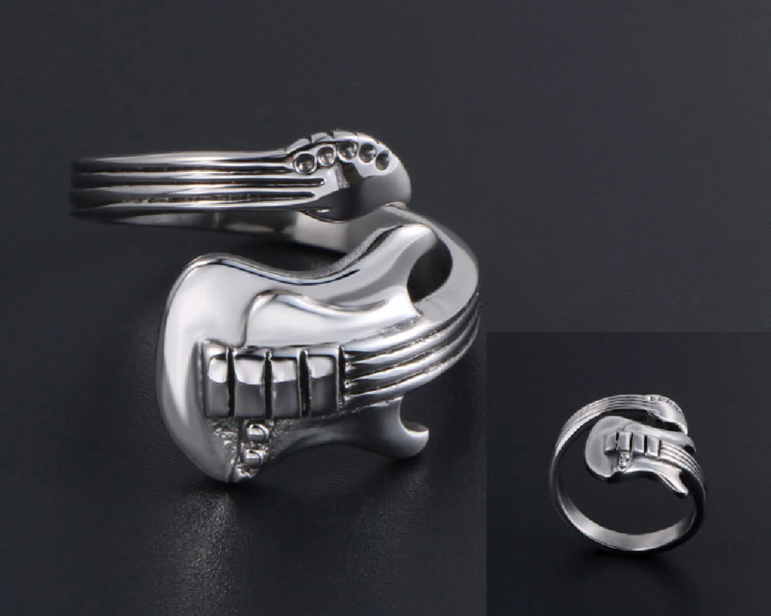 

Retro Gothic Punk Ring Guitar Music Men's Ring Ornament Multi-style Global Jewelry Wholesale At Low Price Cheap Jewelry Is Free