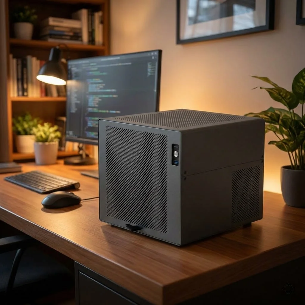 스콜피오 4디스크 NAS 섀시 케이스 알루미늄 쉘 SFX 파워 ITX / MATX 마더보드, 1.5mm 알루미늄 프레임